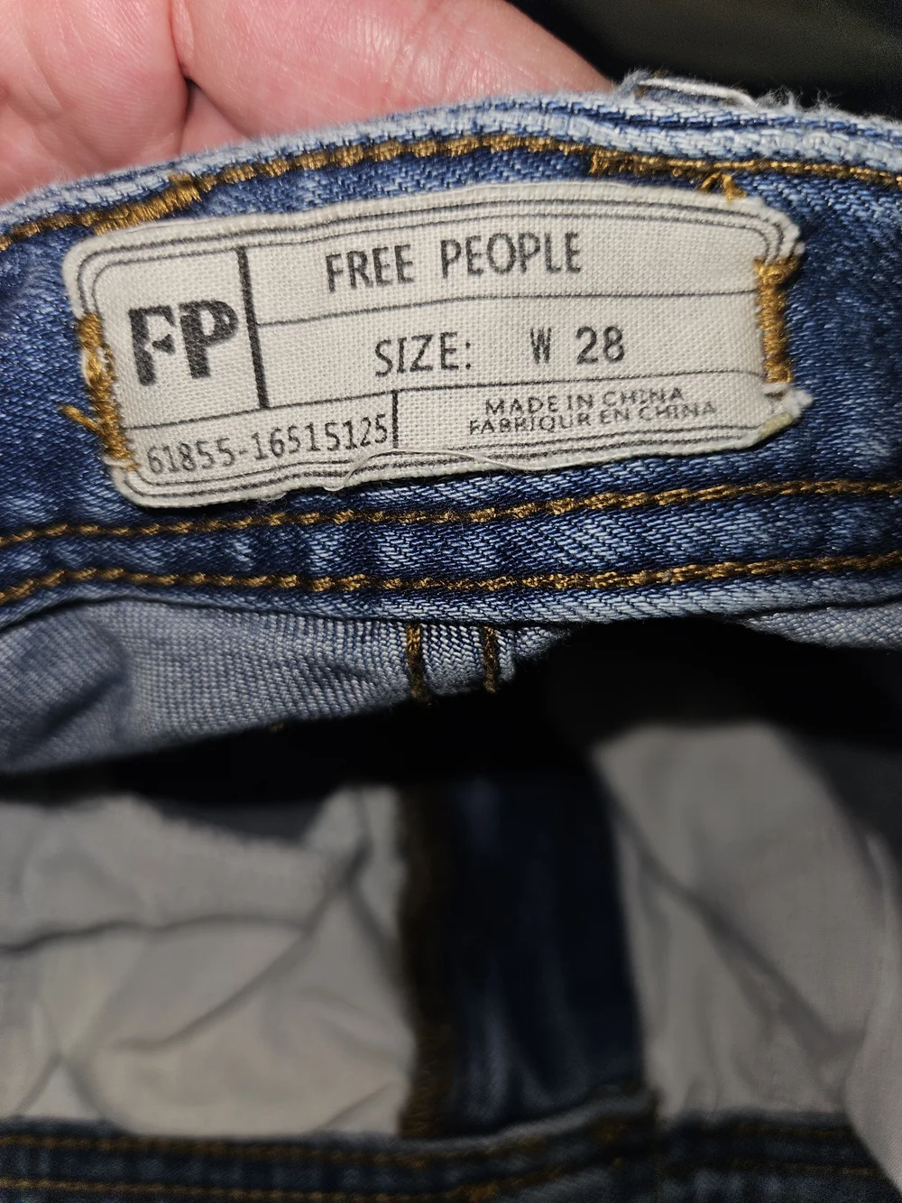 Free People Light Blue Distressed Ankle Jeans 28x25